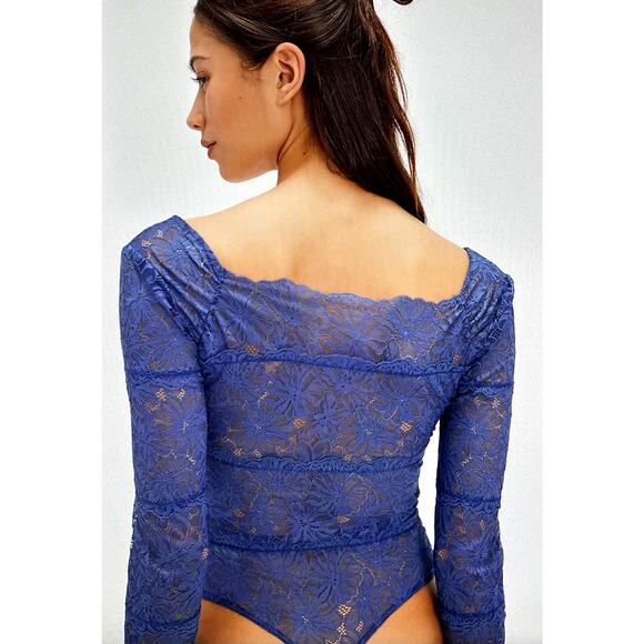 Free People Told You So Bodysuit Open Waters Size L - Picture 3 of 4